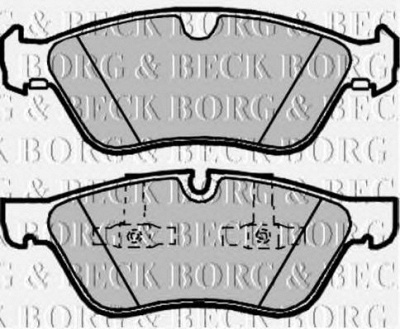 BORG & BECK bbp2033 -  Комплект тормозных колодок, дисковый тормоз